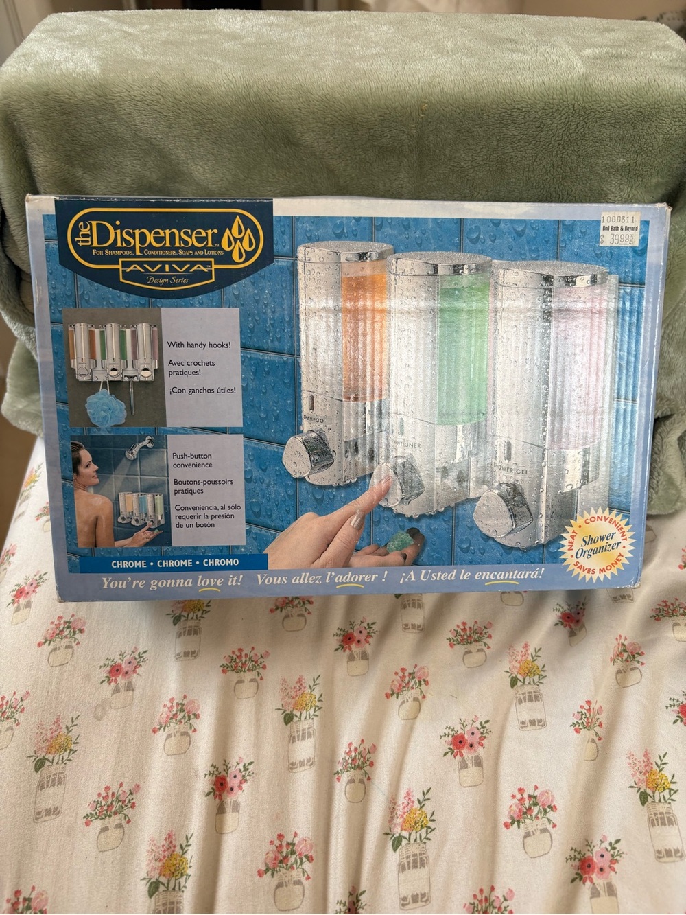The Dispenser AVIVA Triple Chrome Shower Dispenser - Green